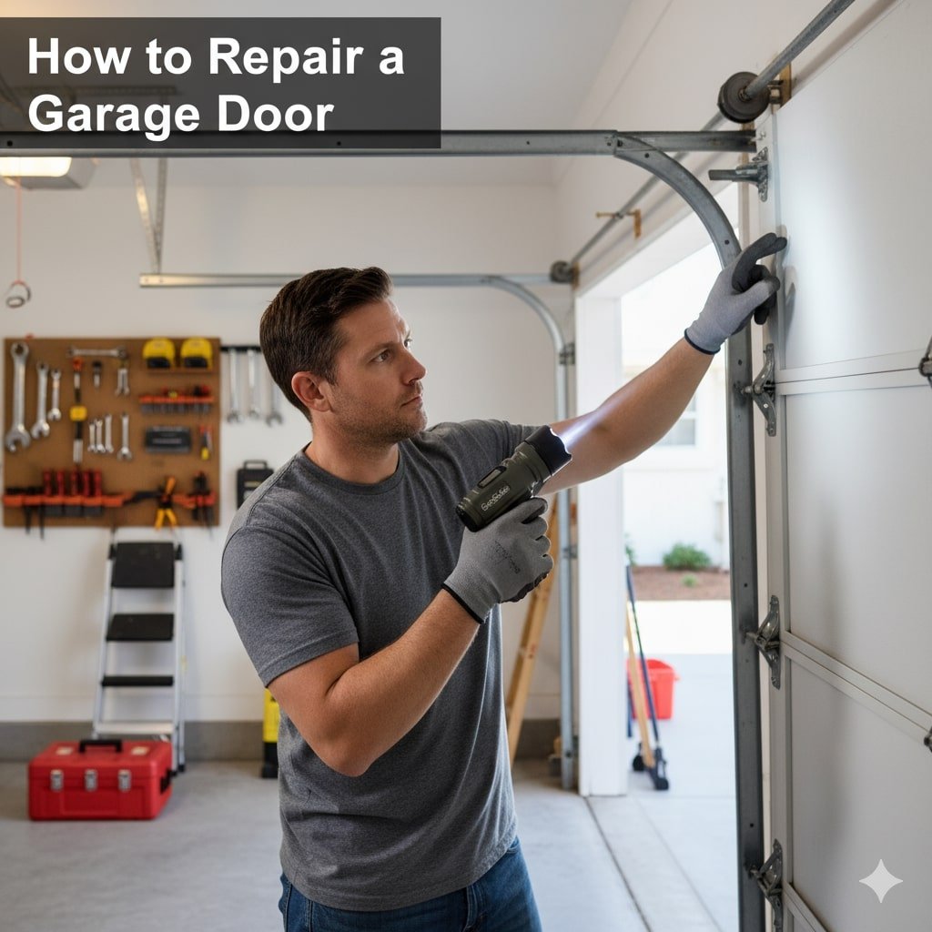 How to Repair a Garage Door how to repair garage door