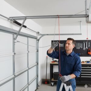 causes a garage door to go off track