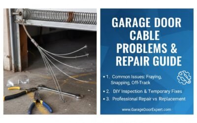 Garage Door Cable Problems in Beaumont, TX: Complete Guide for Causes, Safety, Fixes, and Costs