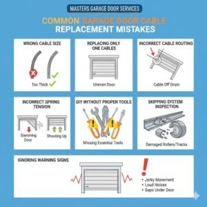 Common Garage Door Cable Replacement Mistakes Homeowners Should Avoid