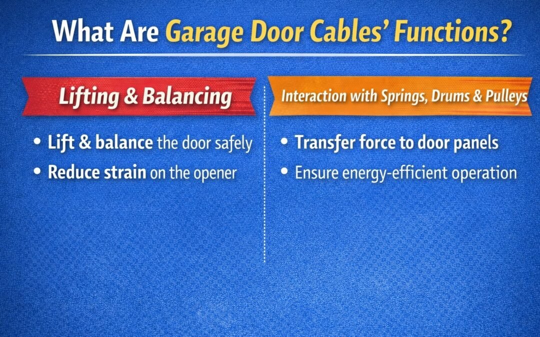 Garage Door Cable Functions – How They Keep Your Door Safe and Efficient