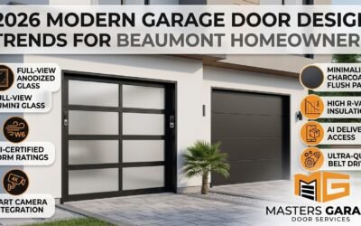 2026 Modern Garage Door Design Trends for Beaumont Homeowners