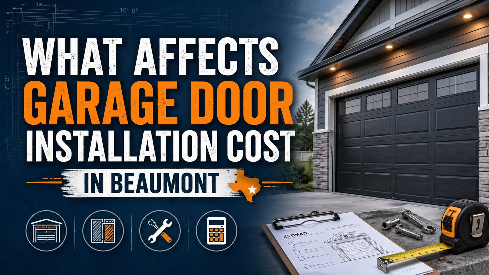 What Affects Garage Door Installation Cost in Beaumont