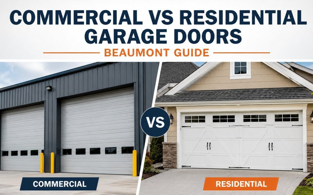 Commercial vs Residential Garage Doors in Beaumont, TX: Complete Expert Guide 