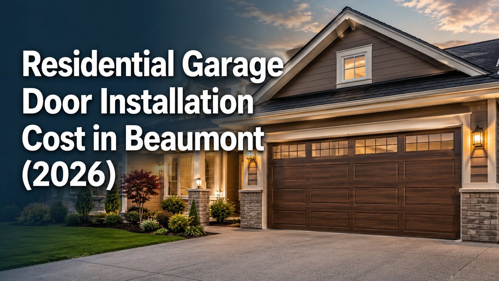 Residential Garage Door Installation Cost in Beaumont